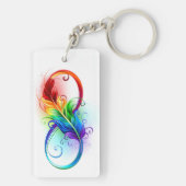 Infineensymbool met regenboogvanger sleutelhanger (achterkant)