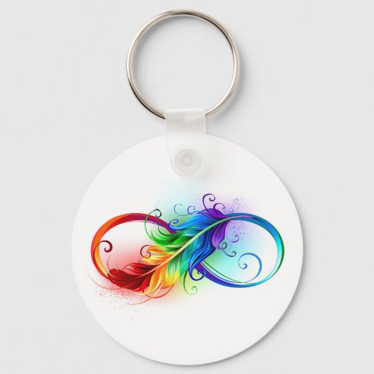 Infineensymbool met regenboogvanger sleutelhanger (Voorkant)