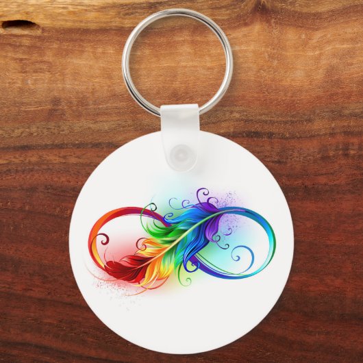 Infineensymbool met regenboogvanger sleutelhanger (Voorkant)