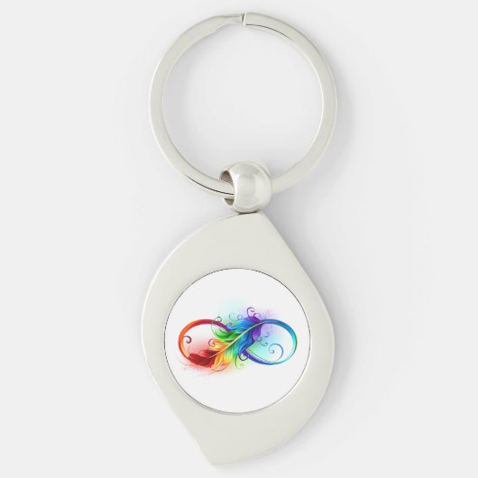 Infineensymbool met regenboogvanger sleutelhanger (Voorkant)