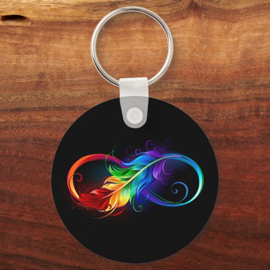 Infineensymbool met regenboogvanger sleutelhanger (Voorkant)