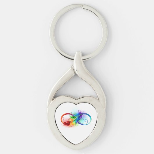 Infineensymbool met regenboogvanger sleutelhanger (Voorkant)