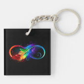 Infineensymbool met regenboogvanger sleutelhanger (Achterkant)