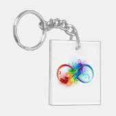 Infineensymbool met regenboogvanger sleutelhanger (Voorkant Links)