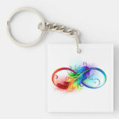 Infineensymbool met regenboogvanger sleutelhanger (Voorkant)