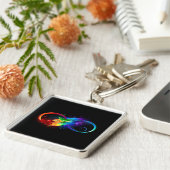 Infineensymbool met regenboogvanger sleutelhanger (Zijkant)