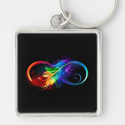 Infineensymbool met regenboogvanger sleutelhanger (Voorkant)