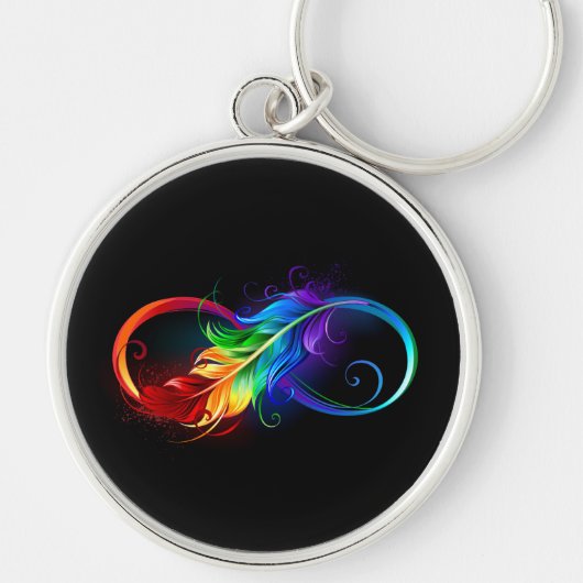 Infineensymbool met regenboogvanger sleutelhanger (Voorkant)