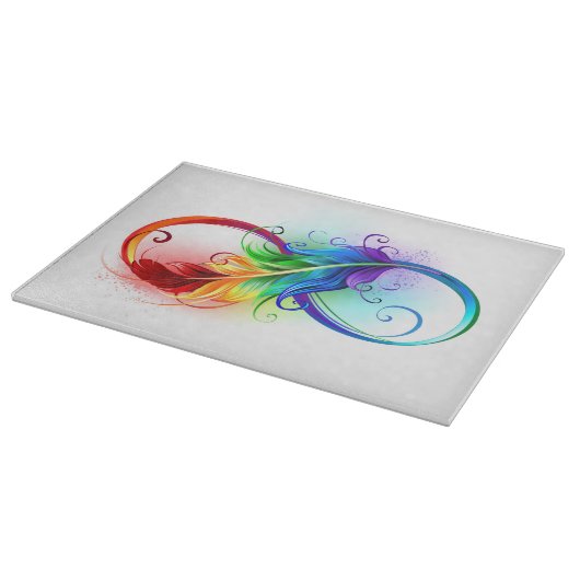 Infineensymbool met regenboogvanger snijplank (Hoek)