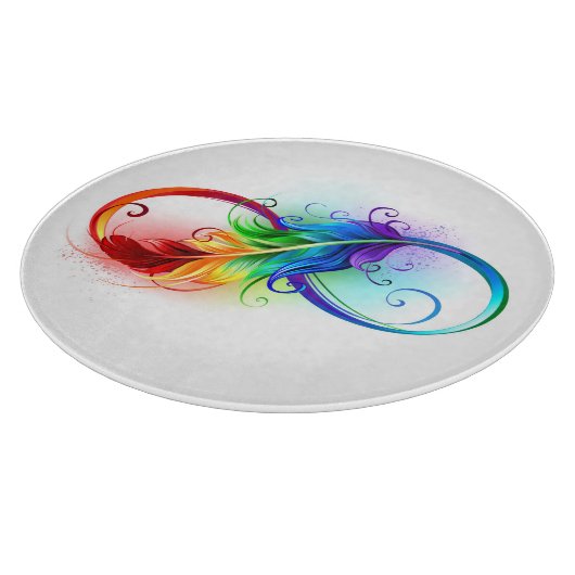 Infineensymbool met regenboogvanger snijplank (Hoek)