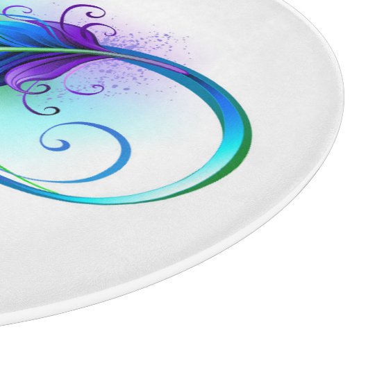 Infineensymbool met regenboogvanger snijplank (Hoek)