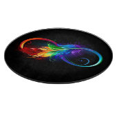 Infineensymbool met regenboogvanger snijplank (Hoek)