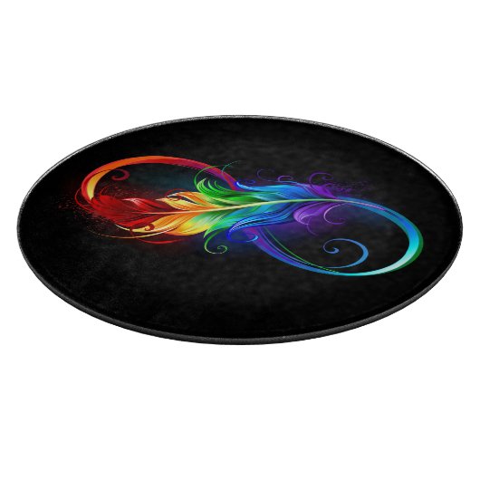 Infineensymbool met regenboogvanger snijplank (Hoek)