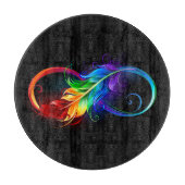 Infineensymbool met regenboogvanger snijplank (Voorkant)