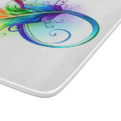 Infineensymbool met regenboogvanger snijplank (Hoek)