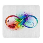 Infineensymbool met regenboogvanger snijplank (Voorkant)