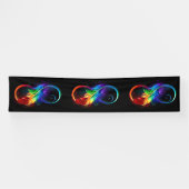 Infineensymbool met regenboogvanger spandoek (Horizontaal)