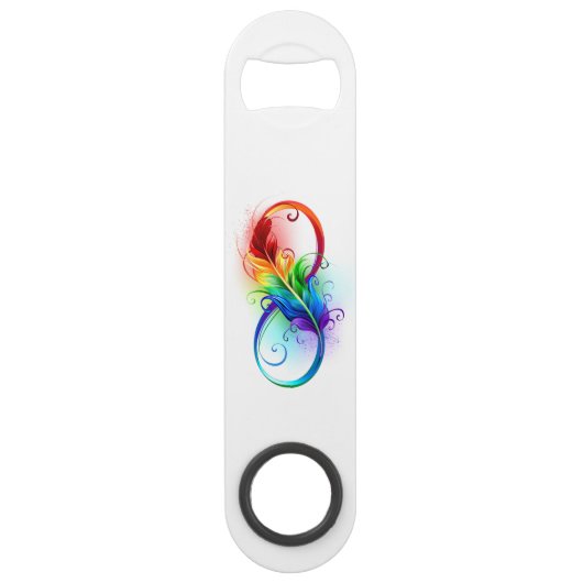 Infineensymbool met regenboogvanger speed flessenopener (Voorkant)