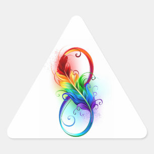 Infineensymbool met regenboogvanger sticker
