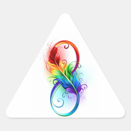 Infineensymbool met regenboogvanger sticker (Voorkant)
