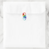 Infineensymbool met regenboogvanger sticker (Tas)
