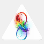 Infineensymbool met regenboogvanger sticker (Voorkant)