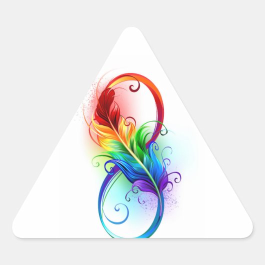 Infineensymbool met regenboogvanger sticker (Voorkant)