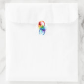 Infineensymbool met regenboogvanger sticker (Tas)