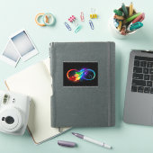 Infineensymbool met regenboogvanger sticker (iPad Cover)