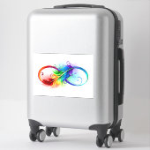 Infineensymbool met regenboogvanger sticker (Koffer)
