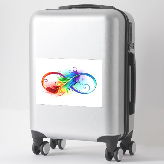 Infineensymbool met regenboogvanger sticker (Koffer)