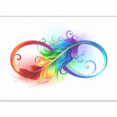 Infineensymbool met regenboogvanger sticker (Voorkant)