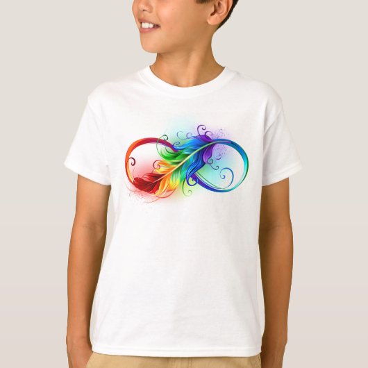 Infineensymbool met regenboogvanger t-shirt (Voorkant)