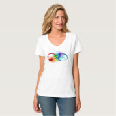 Infineensymbool met regenboogvanger t-shirt (Voorkant volledig)