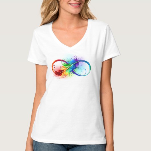 Infineensymbool met regenboogvanger t-shirt (Voorkant)