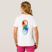 Infineensymbool met regenboogvanger t-shirt (Achterkant volledig)