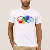 Infineensymbool met regenboogvanger t-shirt (Voorkant)