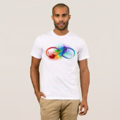 Infineensymbool met regenboogvanger t-shirt (Voorkant volledig)