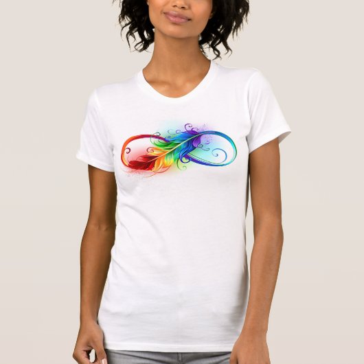 Infineensymbool met regenboogvanger t-shirt (Voorkant)
