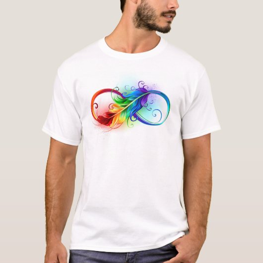 Infineensymbool met regenboogvanger t-shirt (Voorkant)