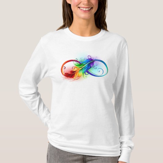 Infineensymbool met regenboogvanger t-shirt (Voorkant)