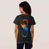 Infineensymbool met regenboogvanger t-shirt (Achterkant volledig)