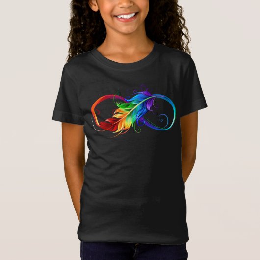 Infineensymbool met regenboogvanger t-shirt (Voorkant)
