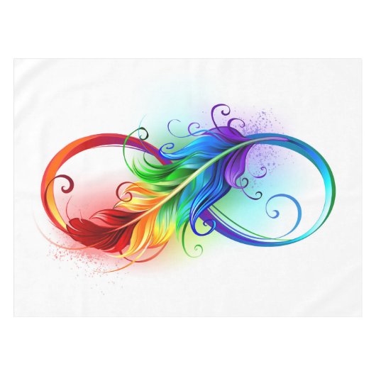 Infineensymbool met regenboogvanger tafelkleed (Voorkant (Horizontaal))