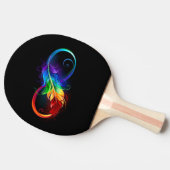 Infineensymbool met regenboogvanger tafeltennisbatje (Zijkant)