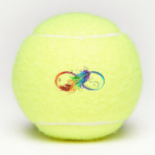 Infineensymbool met regenboogvanger tennisballen (Voorkant)