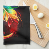 Infineensymbool met regenboogvanger theedoek (Quarter Fold)