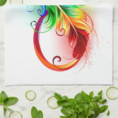 Infineensymbool met regenboogvanger theedoek (Gevouwen)