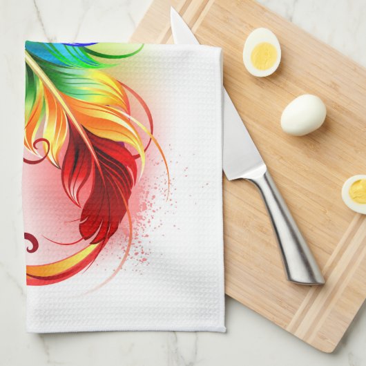 Infineensymbool met regenboogvanger theedoek (Quarter Fold)