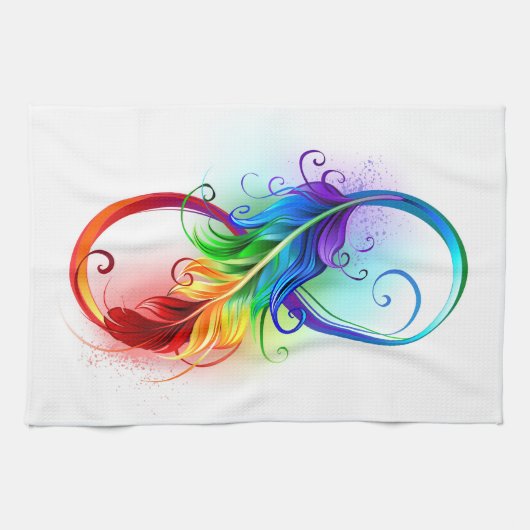 Infineensymbool met regenboogvanger theedoek (Horizontaal)